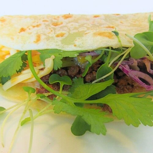 tacos w tortilli mącznej miękkiej