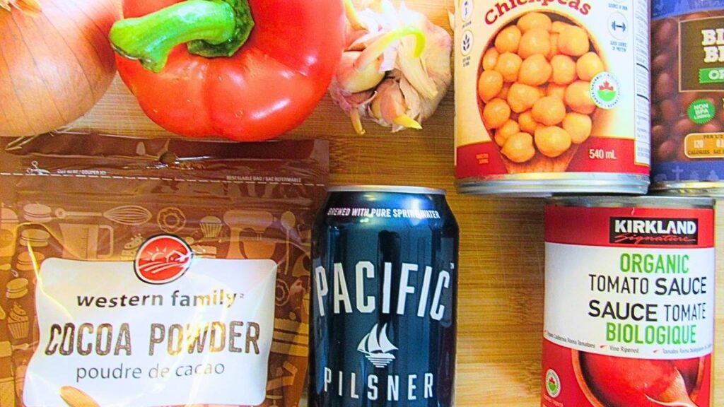 składniki na chili con carne