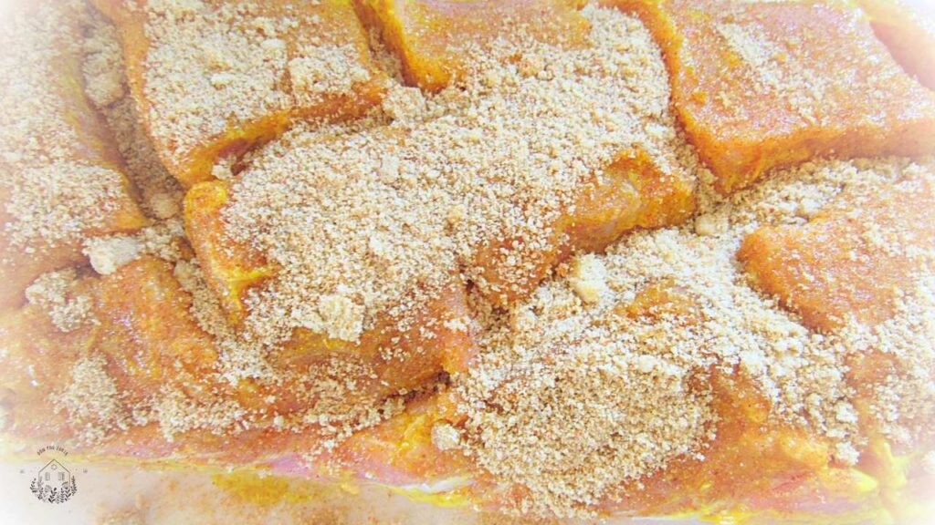 posmarowana przyprawami wieprzowina