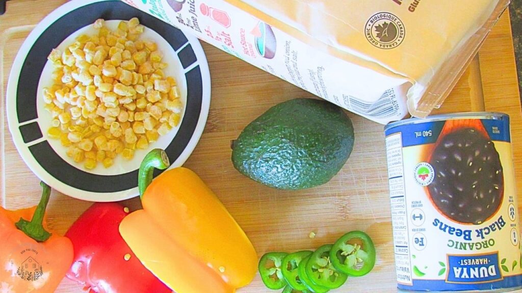 składniki na meksykańskie nachos