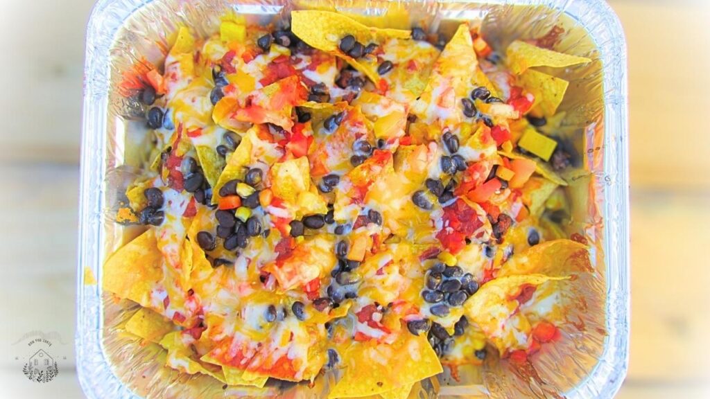 meksykańskie nachos po upieczeniu