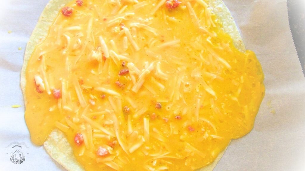 tortilla polana miksturą jajeczną